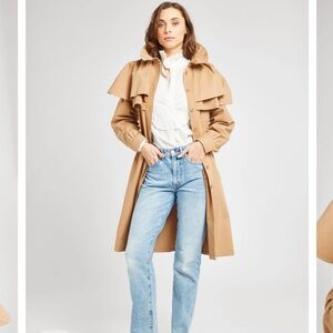 MILLE RENATA TRENCH IN ALMOND